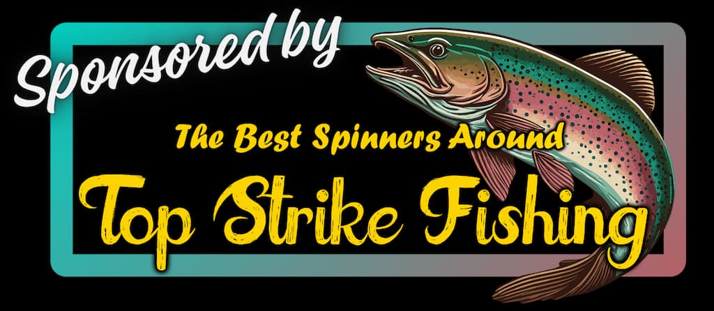 Logo for Top Strike Fishing's inline spinners.