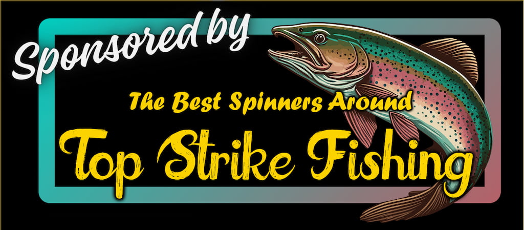 Logo for Top Strike Fishing's inline spinners.